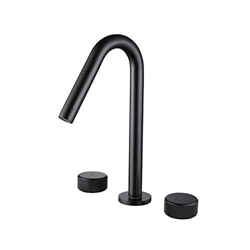 Robinet de bassin répandu à double manette avec contrôle précis de l'eau