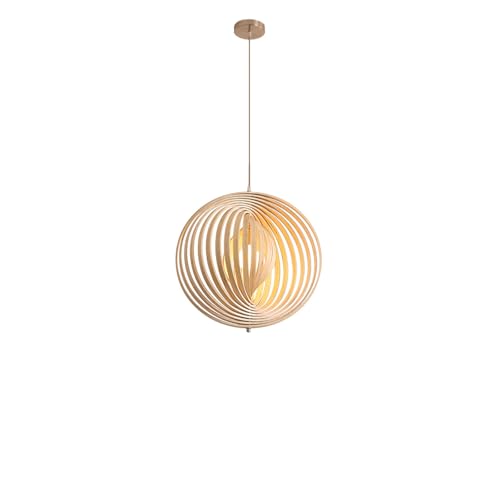 Style bois naturel guesthouse lustres 15.75In avec douille E27 pour plafonnier chambre moderne