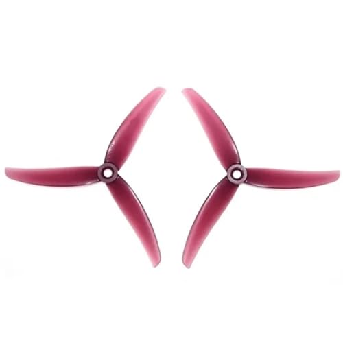 Hélices drone J33 FPV RC tripales violettes pas cher pour quadcopter 3 palettes
