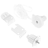 Alipis Kit di Ricambio per Tende a Rullo 38mm con Staffa in Pom Bianco, Funzionamento Fluido e Leggero, Accessori per Tende Avvolgibili per Riparazioni