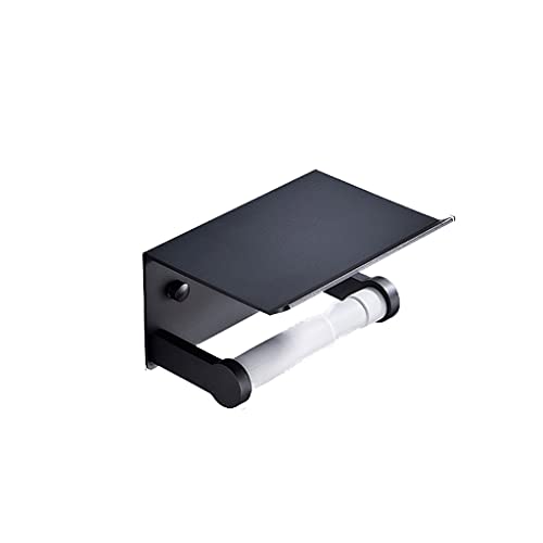 Espacio en rack de aluminio mate negro con estante superior para accesorios 2