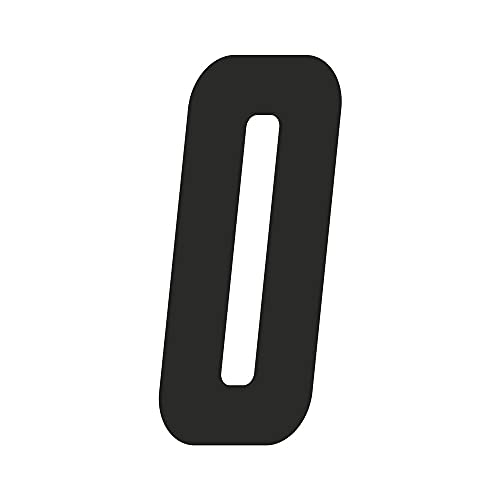 Número Cruz 0 Negro Quattroerre 13300: Solución de Señalización de 10 cm (Set de 3)