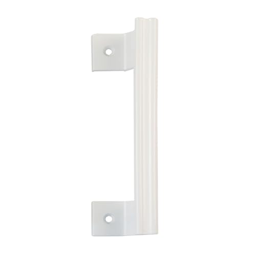 Amig - Manillón para Puertas Correderas Mod. 3050-185 x 26 mm - Con Cuerpo Desplazado Ideal para Puertas Correderas de Interior y Puertas de Armarios - Con Asa Ergonómica - Aluminio Blanco
