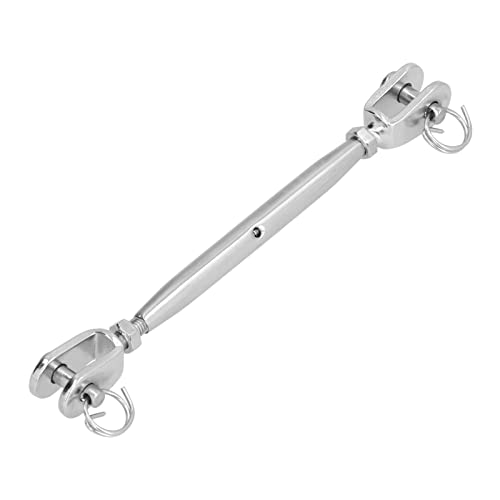 M5 Stainless Steel Cable Railing Kit Turnbuckle Hook and Eye Cable Wire Rope Tensioner miniatura 1