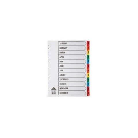 3 A4 File Dividers with Mylar Tabs Cover
