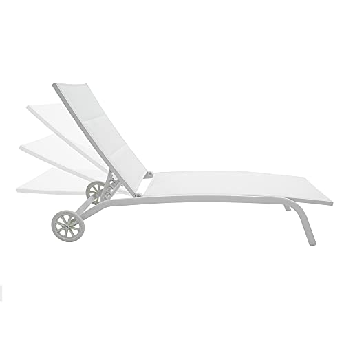 Stilè Lettino Milk Prendisole da Giardino in