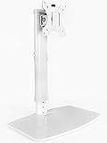 VIVO White Counterbalance Freestanding Deluxe Arm Mount Tabletop Stand for up to 27 inch Screen (STAND-V100W)