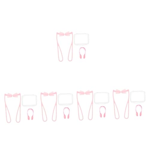 TOYANDONA 3 Sets Professional Waterproof Ear Plugs Nose Clip for Swimming Adult Easy Maintenance Silicone Plastic Material