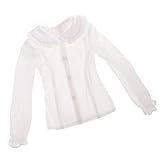 MonkeyJack Sweet Doll Girl Lantern Sleeve Shirt W/Lotus Leaf Collar For 1/3 BJD SD AS DZ DOD DOA Dress Up ACCS
