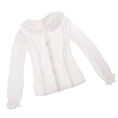 MonkeyJack Sweet Doll Girl Lantern Sleeve Shirt W/Lotus Leaf Collar for 1/3 BJD SD AS DZ DOD DOA Dress Up ACCS