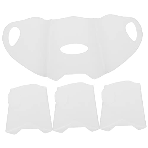 Sosoport 20 Peças Máscara Facial Máscara De Ajuste Facial Máscara Facial De Proteção Solar Com Ganch