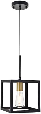 Resolute 1 Light Brass and Black Pendant Brass and Black