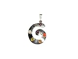 Hijet Ciondolo gourgeous in metallo con sette chakra, pietra di bilanciamento dei chakra, gioiello per unisex, uomo o donna (chakra Chokurei), Pietra Metallo, Citrino Corniola Giaietto Granato