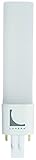 Lunera GX23 2-Pin Horizontal CFL LED Dimmable Light Bulb, 5W, 580 Lumen, 4000K CCT, Ballast or Line Driven, 4th Generation, Plug-and-Play 4-Pin Compact Fluorescent Lamp Replacement