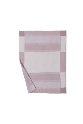 Image of Barefoot Dreams CozyChic Costa Block Stroller Blanket, Chai Multi, 30 inchx40 inch