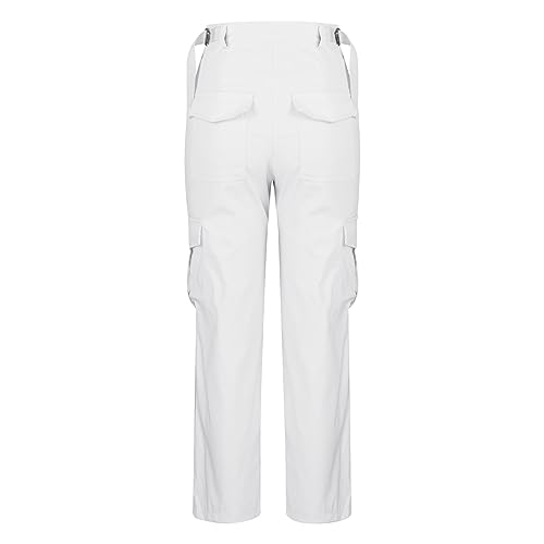 High Waist Baggy Parachute Cargo Pants Women Stretchy Relaxed Fit Straight Wide Leg Y2K Teen Girls Fashion Jeans Pants4