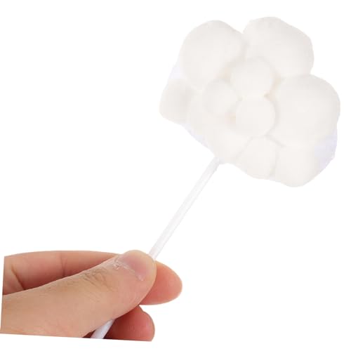 ifundom 5pcs Woolen Yarn Cloud Cupcake Picks 3D Edible Cake Toppers for Girls Party Baby Shower Birthday White Accessories