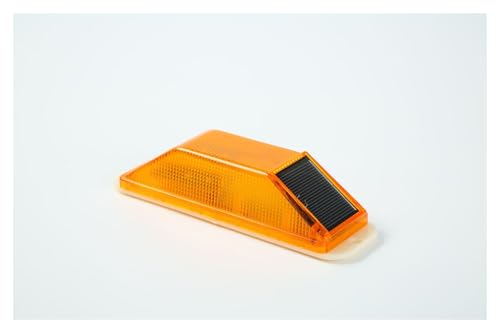 1 pz. Luce solare for guardrail, luce for guardrail stradale, luce riflettente for guardrail a LED(LZQ-01JS Yellow)