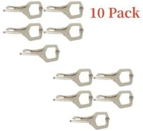 #US 10 PACK 11" Locking C Clamp Adjustable Pliers Grip w/Swivel Pad Vise Jaws