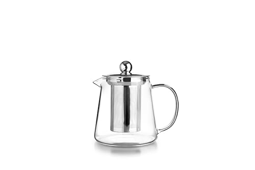IBILI - Tetera de cristal con filtro Infusion, Borosilicato, 450 ml