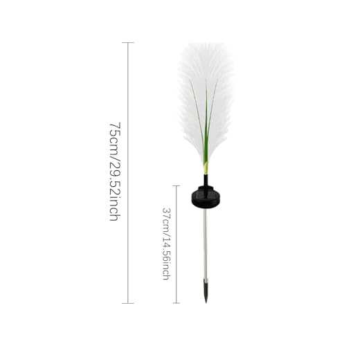 Lampe solaire étanche avec balancement par le vent pour balisage de jardin permanent