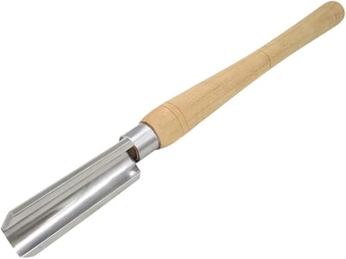 XDAWQP Gouge d'ébauche, ciseau, Outils de Tournage sur Bois, Outils de Tournage sur Bois avec Manche en Bois, grattoir à Gouge pour Bricoleur ou Menuisier, Demi-Rond，120x50mm