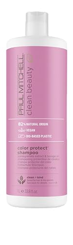 Paul Mitchell Clean Beauty Color Protect Shampoo, Gently Cleanses, Protects Hair Color, For Color-Treated Hair, 33.8 oz.