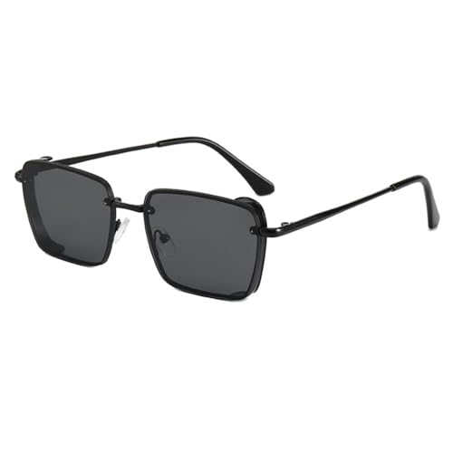 Lunettes de soleil carrées tendance homme femme rétro transparent dégradé océan UV400.