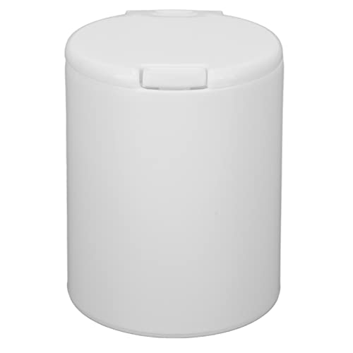 Luqeeg Cotton Pad Dispenser, Small ABS Plastic White Storage Box with Press Design, Easy to Take, Prevents Dust, Portable for Travel