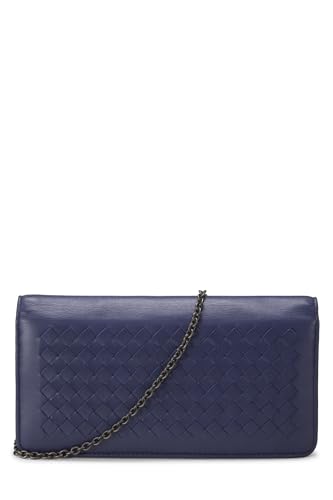 Pre-Loved Purple Intrecciato Wallet On Chain (WOC), Purple4