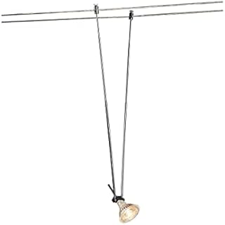 SLV Cable System Light TELESKOP/Spotlight, LED spot, Ceiling spot, Ceiling Light, Track System, Interior Lighting / GX53 20W Chrome, 1 x 4,5 x 25,5 cm
