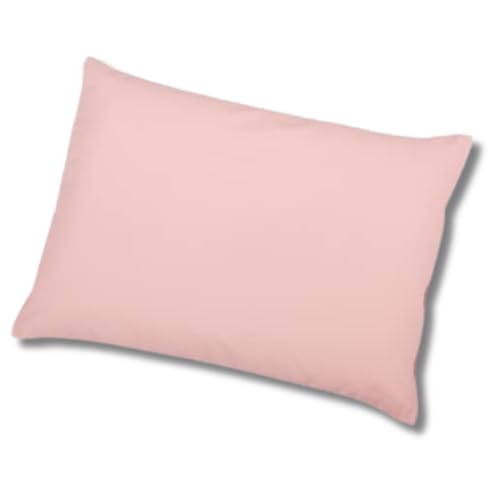 子ども用枕 思いやり枕 29×39p 洗える 首 負担軽減 しっかり支える 頭にフィット 吸水性 吸湿性 カバー付き 日本製 キッズ こども 子供 幼児 保育園 小学生 Living in peace 【通常わた・綿100%・ピンク】