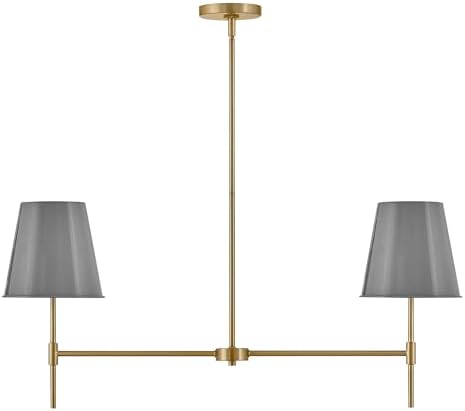Lark Blake Small Two Light Linear, Lacquered Brass