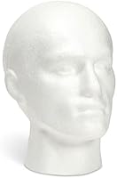 Perückenkopf Männlicher Modellkopf Zur Aufbewahrung oder Präsentation von Perücken, Hüten, Masken, Sonnenbrillen - 12,7 x 27,2 x 20,3 cm