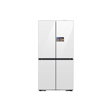 Geladeira Samsung French Door Family Hub com AI Home Bespoke RM90F Clean White 543L - 220V