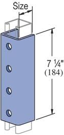 Genuine Unistrut P5577-EG 4 Hole"U" Shaped Splice Coupler Connector Bracket for P5500 & All 2-7/16" Tall Strut Channel
