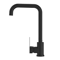 CECIPA Schwarze Wasserhahn Hoher Auslauf Für Die Küche | Küchenarmatur, 360° Drehbar Mit Hohem