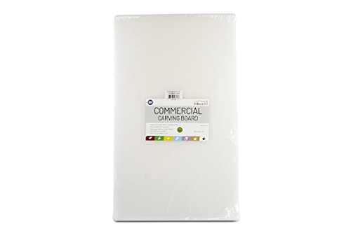 Thirteen Chefs Cutting Boards For Kitchen - 30 X 18 X .5" White Color Coded Plastic Cutting Board With Non Slip Surface - Dishwasher Safe Chopping Board #TOP2