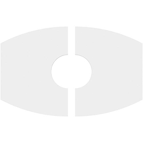 Image of Ekena Millwork CMP20X13KY2-05000 Kailey Architectural Grade PVC Contemporary, Two Piece Urethane Ceiling Medallions 20 inchW x 13 3 /8 inchH x 5 inchID x 10 3 /4 inchC x 1 inchP