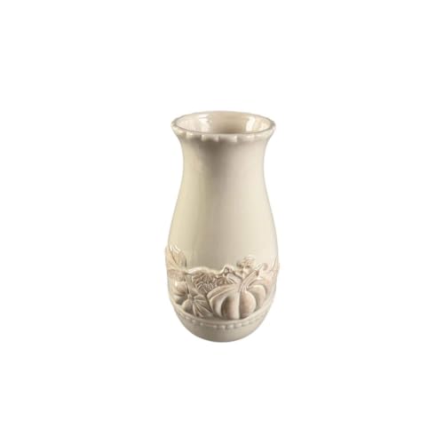 9.5" White Ceramic Pumpkin Vase by Ashland® - Image 2