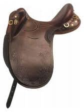 Australian Stock Horse Saddle English Leather Stockman Bush Rider Without Horn Hornless Over Girth Under Girth Equestrian Outrider Poly Outback Poley, JH29