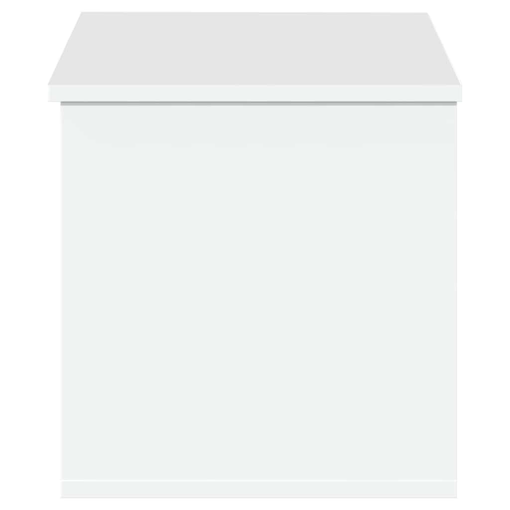 vidaXL Caja de almacenaje Madera de ingeniería Blanco 90x35x35 cm, Caja de Mantas, Cofre de Almacenamiento, baúl de Juguetes, Caja de Juguetes