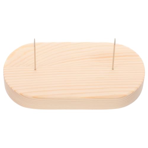 Hohopeti Wooden Base Doll Stand for Collectible Doll Display Needle Felting Stand