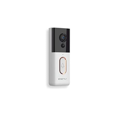 ENERJ Smart PRO 2 Series WiFi Wireless Video Doorbell Camera 2K HD, 10000mAh Rechargeable Battery, Two Way Audio, Support 128G SD Card, IP45 Waterproof Cover