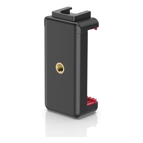 VRIG Phone Tripod Mount with Cold Shoe Adapter,Phone Holder Clip Connector Head Used for Monopod Selfie Stick Travel Mini Flexible Tripod and More Cover