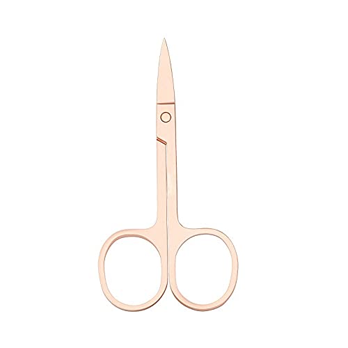 Tijeras 1 Pieza de Acero Inoxidable, pequeñas Herramientas para uñas, Tijeras para Cortar Vello de Nariz y Cejas, Pinzas para manicura, Maquillaje y Belleza