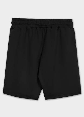 PITBULL Męskie spodenki Oldschool Powers Retro Sporthose Polyester z żakardowymi paskami bocznymi, kieszenie na zamek błyskawiczny, buty treningowe o regularnym kroju, krótkie spodnie treningowe