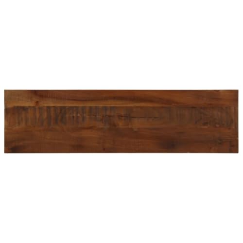 vidaXL Tischplatte, Holzplatte Rechteckig, Massivholzplatte für Tisch Esstisch Couchtisch, Ersatztischplatte, 100x20x2,5cm Altholz Massiv