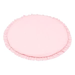Kisangel Ronde Klimmat Peuter Speelkleed Circulaire Tapijten Cartoon Tapijten Kids Crawling Pad Baby Speelkleed Peuter Speelhuisje Benodigdheden Katoen Roze Peuter Vloerkleed Kids Katoen