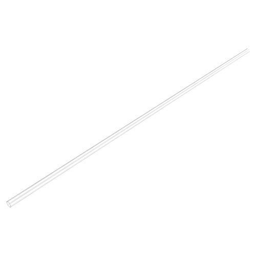 Image of uxcell 2pcs Clear Rigid Tubing 4mm(5 /32'') ID x 6mm(1 /4'') OD x 2Ft Length Round Plastic Polycarbonate Tube
